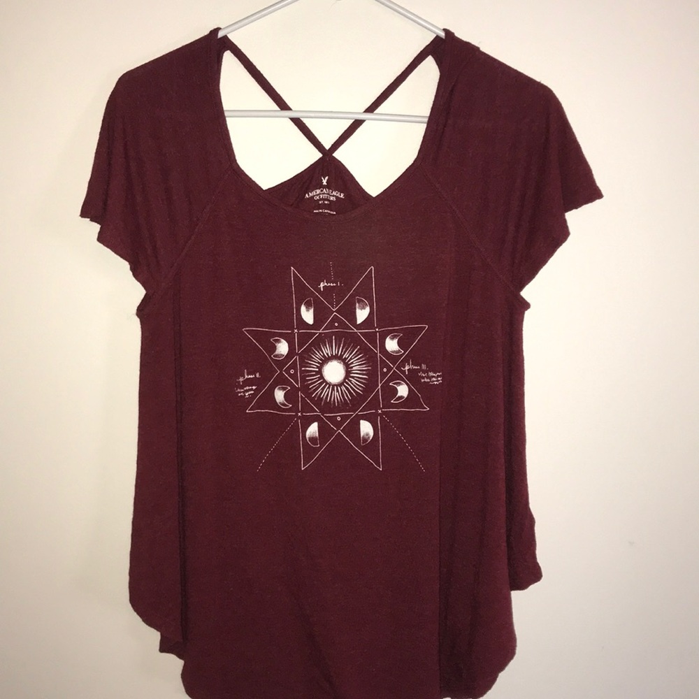 American Eagle red tank